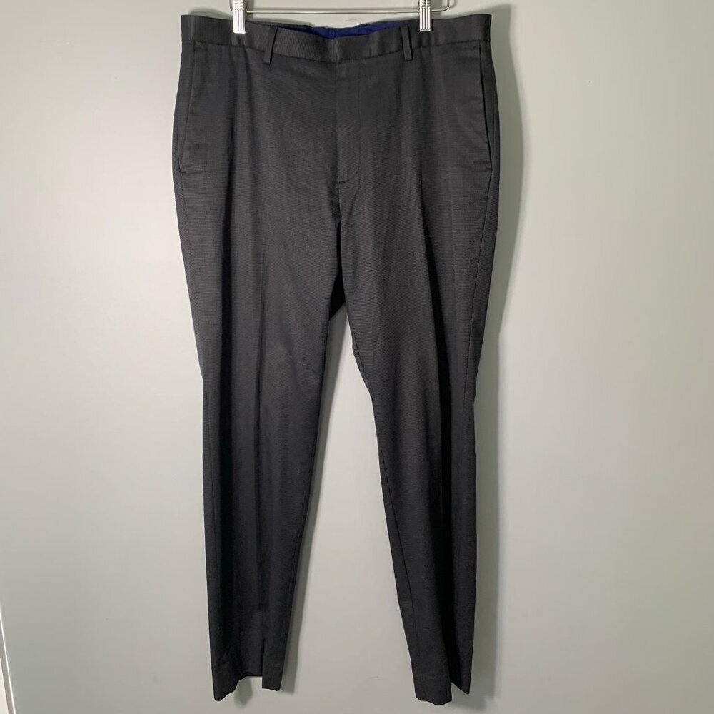 Banana Republic 34x32 Mens Cotton Non-Iron Modern Slim Fit Dress Pants Gray